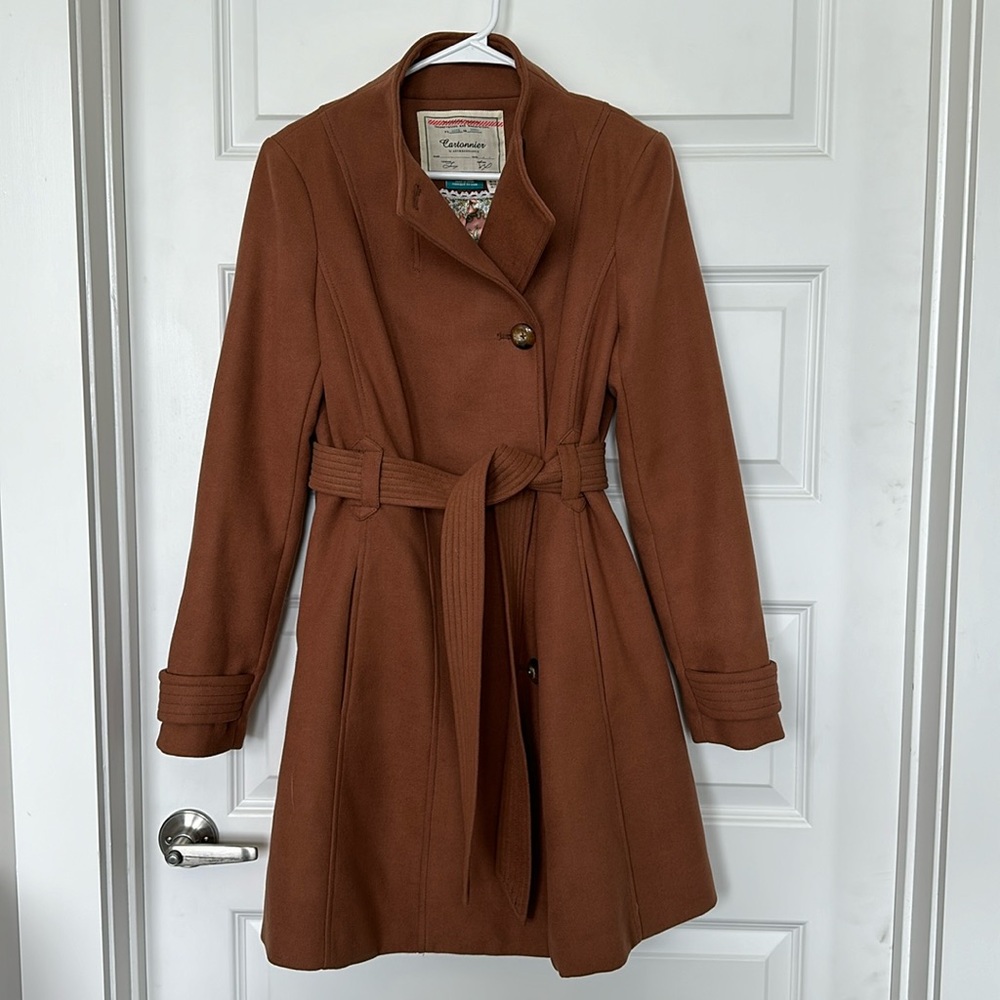 Belted Camel Coat